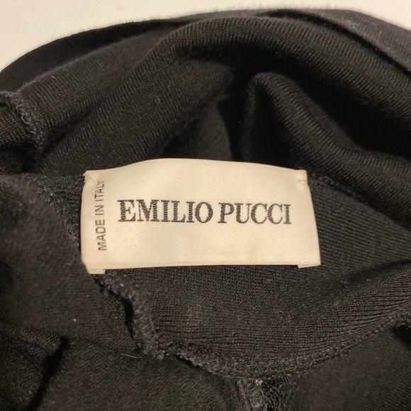 Emilio Pucci Black Wool Lace Open Back Sweater - Picture 11 of 16